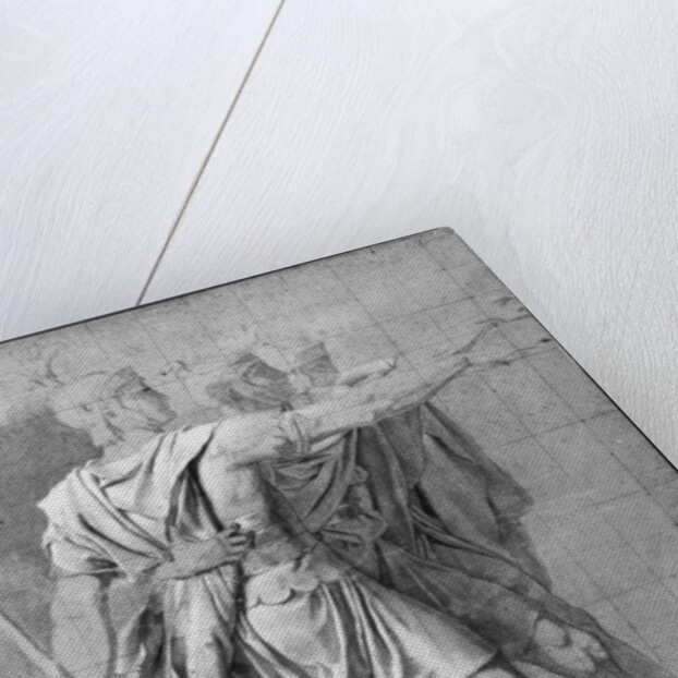 The three Horatii brothers, study for 'The Oath of the Horatii', 1785 by Jacques Louis David
