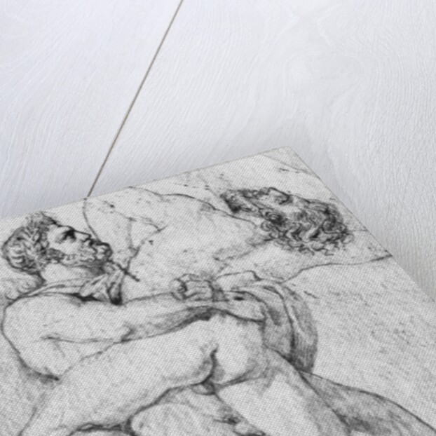 Hercules strangling Antaeus by Louis Charles Auguste Couder