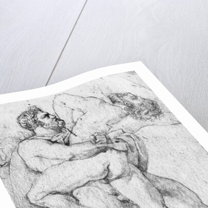 Hercules strangling Antaeus by Louis Charles Auguste Couder