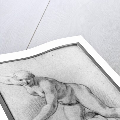 Woman kneeling on a cloud by Charles Le Brun