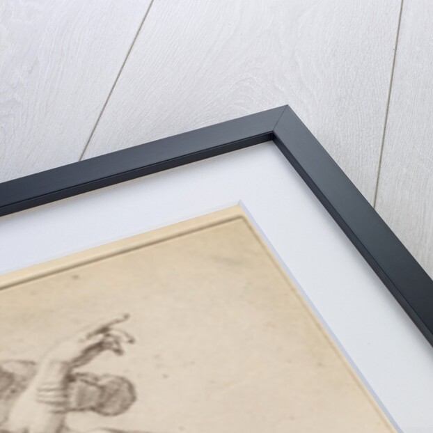 Half naked man supported by three men, study for 'Alexander the Great and Porus' or 'The Defeat of Porus', c.1665-73 by Charles Le Brun