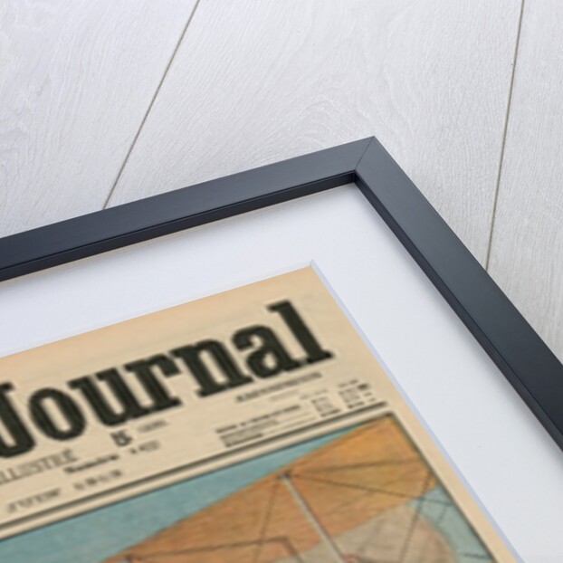 A virtuous maiden on an airplane by French School