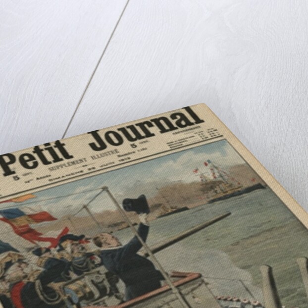 Presidential trip of Raymond Poincare to England by French School