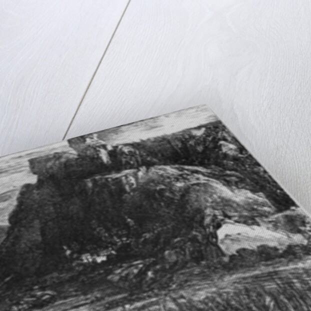 Landscape behind the defile, 1871 by Rodolphe Bresdin