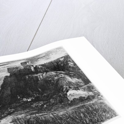 Landscape behind the defile, 1871 by Rodolphe Bresdin