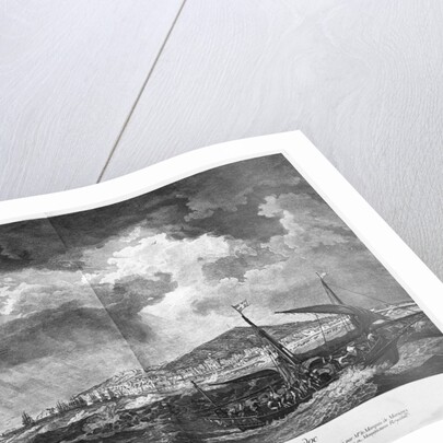 The Port of Cette in Languedoc seen from the sea behind the isolated jetty, series of 'Les Ports de France' by Claude Joseph Vernet