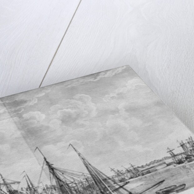 Port and Town of Le Havre, seen from the tower of Francois I by Claude Joseph (after) Vernet