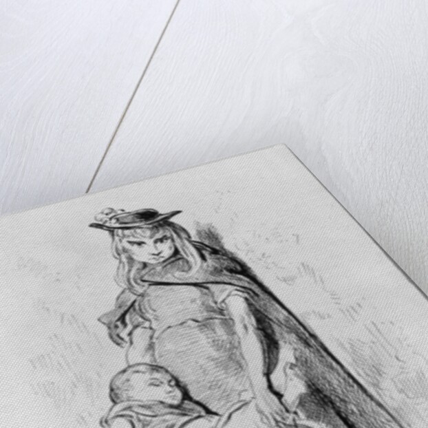 Poor girl with a child in London by Gustave Dore