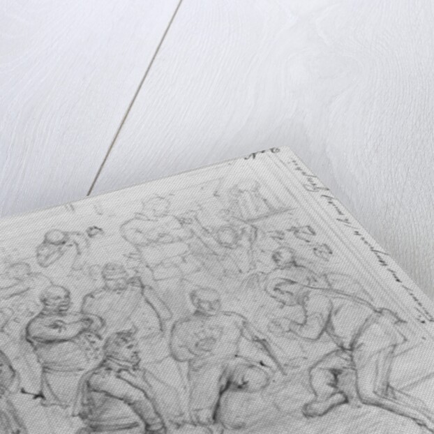 Album of the Siege of Paris, National Guards at the Ramparts at night by Gustave Dore