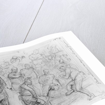 Album of the Siege of Paris, National Guards at the Ramparts at night by Gustave Dore