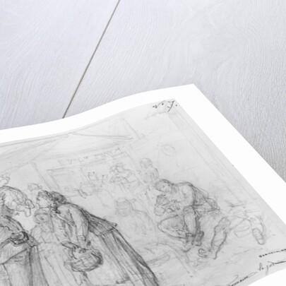 Album of the Siege of Paris, National Guards at the Ramparts during the day by Gustave Dore