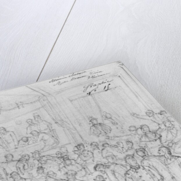 Album of the Siege of Paris, Election meeting rue Maison Dieu, Plaisance by Gustave Dore