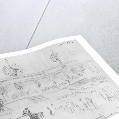 Album of the Siege of Paris, Enrolment of volunteers at the Pantheon by Gustave Dore