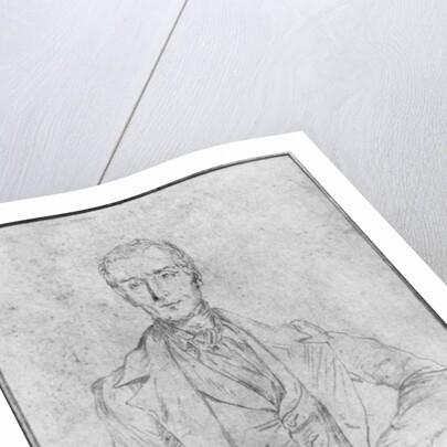 Portrait of Alphonse de Lamartine, 1844 by Theodore Chasseriau