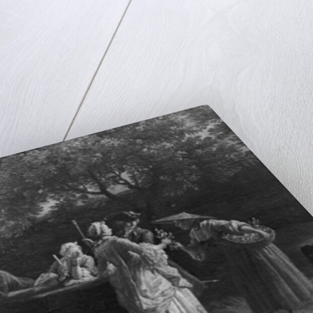 Port of Antibes in Provence, seller of orange blossoms, 1757 by Claude Joseph Vernet