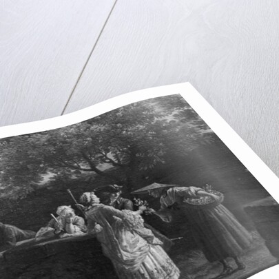 Port of Antibes in Provence, seller of orange blossoms, 1757 by Claude Joseph Vernet