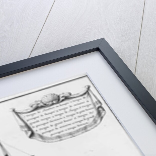 row of a vessel at anchor by French School