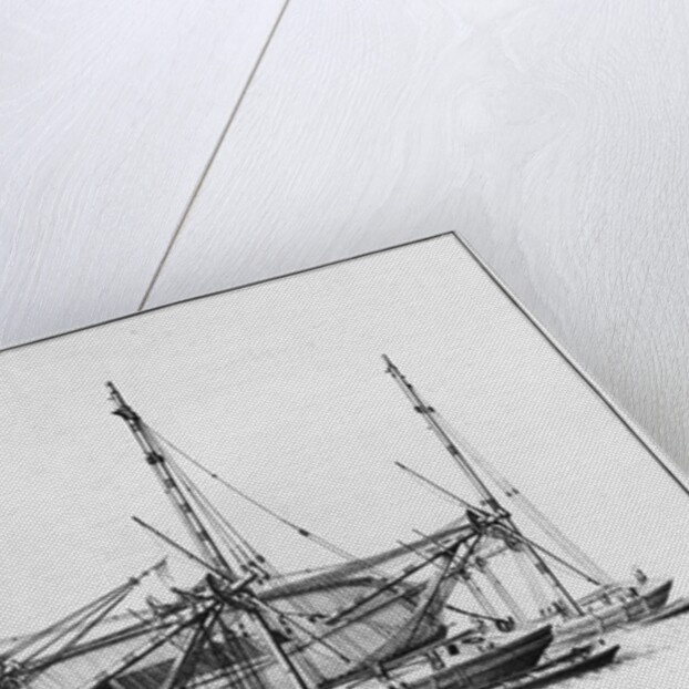 nside of a vessel lying on its hull by French School