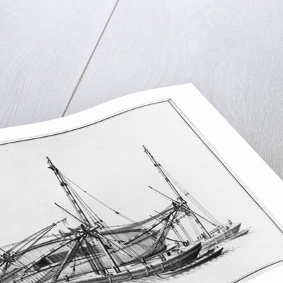 nside of a vessel lying on its hull by French School