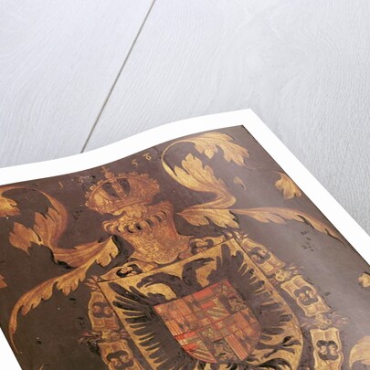 Coat of Arms of Charles V, Holy Roman Emperor, 1558 (oil on panel by Flemish School