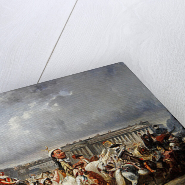 Carnival in the Place de la Concorde, Paris, c.1845 by Ernest Seigneurgens