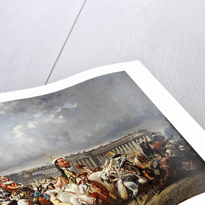 Carnival in the Place de la Concorde, Paris, c.1845 by Ernest Seigneurgens