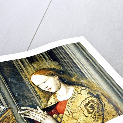 The Virgin Mary reading from a book of Hours, c.1445 by Master of the Aix Annunciation