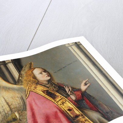 The Angel, Gabriel, making the Annunciation to the Virgin Mary, c.1445 by Master of the Aix Annunciation