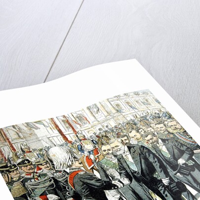 Arrival of the President of the French Republic, M. Loubet, in Rome for a state visit to Italy in April, 1904 by French School