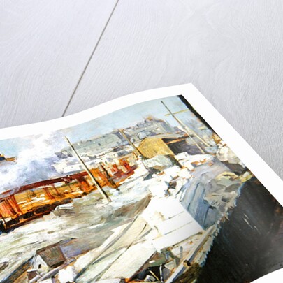 Construction of the new Orleans station, Quai d'Orsay, 1899 by Victor Marec