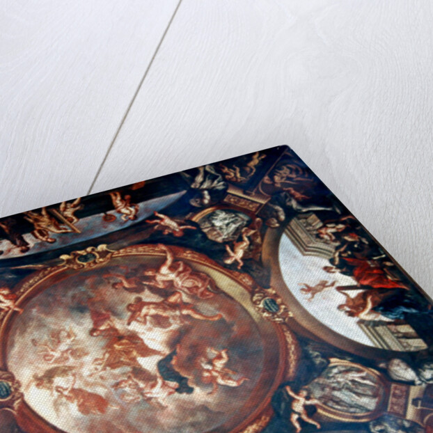Justice Ensures Peace and Protects the Arts, study for the ceiling of the Second Chamber of Petitions of the Parliament of Paris, 1688 by Bon de Boulogne