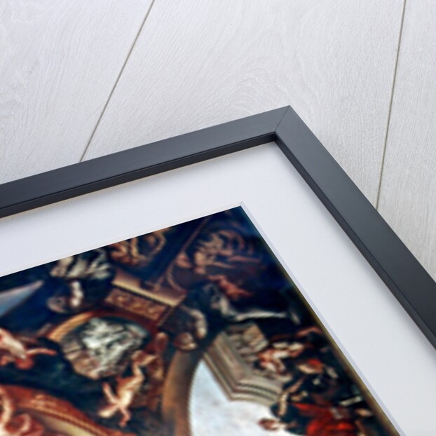 Justice Ensures Peace and Protects the Arts, study for the ceiling of the Second Chamber of Petitions of the Parliament of Paris, 1688 by Bon de Boulogne