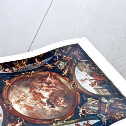 Justice Ensures Peace and Protects the Arts, study for the ceiling of the Second Chamber of Petitions of the Parliament of Paris, 1688 by Bon de Boulogne