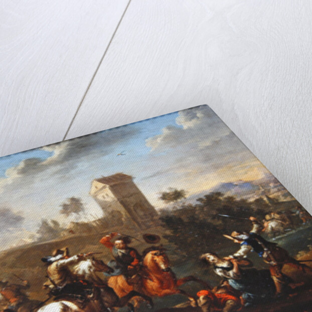 Bandits Scene by Philips Wouwermans or Wouwerman