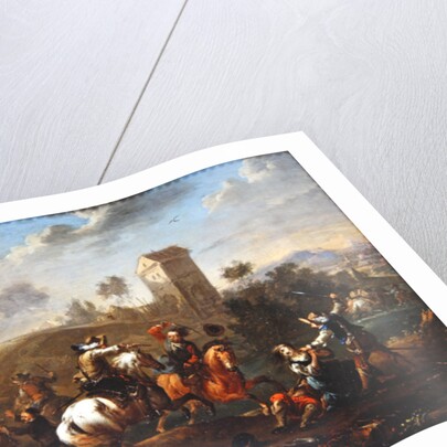 Bandits Scene by Philips Wouwermans or Wouwerman