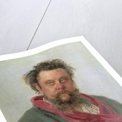 Portrait of Modest Petrovich Moussorgsky 1881 by Ilya Efimovich Repin