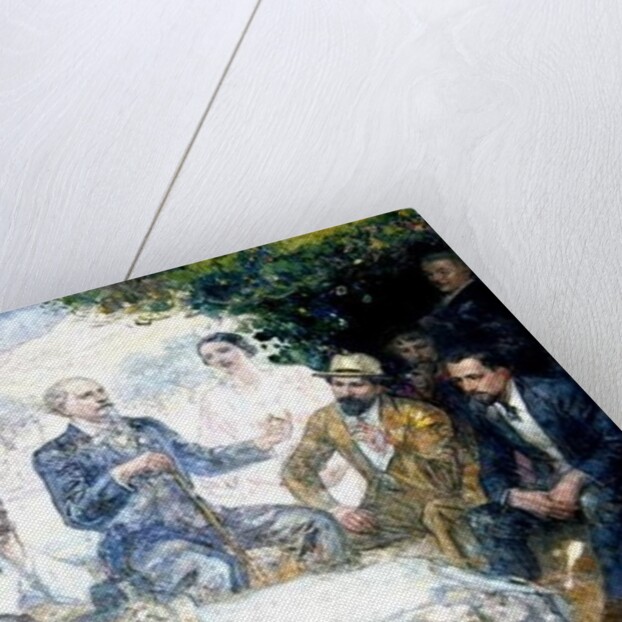 Mistral and His Friends Before the Alpilles by Louis Denis-Valverane