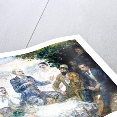 Mistral and His Friends Before the Alpilles by Louis Denis-Valverane