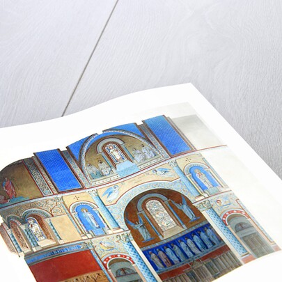 Saint-Paul Church, Nimes, longitudinal section of the choir by Alexandre Dominique Denuelle