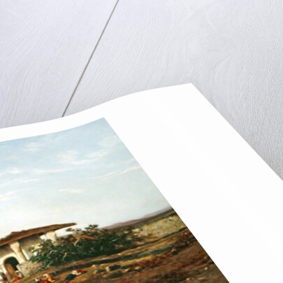 North African Landscape, 1857 by Charles Emile de Tournemine