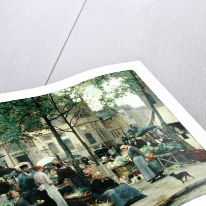 The Square in front of Les Halles, 1880 by Victor Gabriel Gilbert