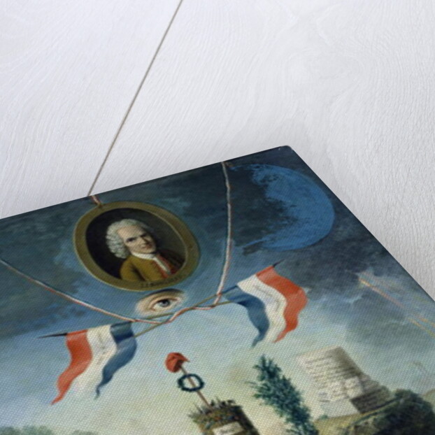 An Allegory of the Revolution with a portrait medallion of Jean-Jacques Rousseau, 1794 by Nicolas Henri Jeaurat de Bertry