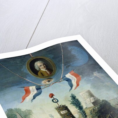 An Allegory of the Revolution with a portrait medallion of Jean-Jacques Rousseau, 1794 by Nicolas Henri Jeaurat de Bertry