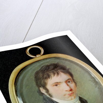 Miniature Portrait of Ludwig Van Beethoven, 1802 by Christian Hornemann