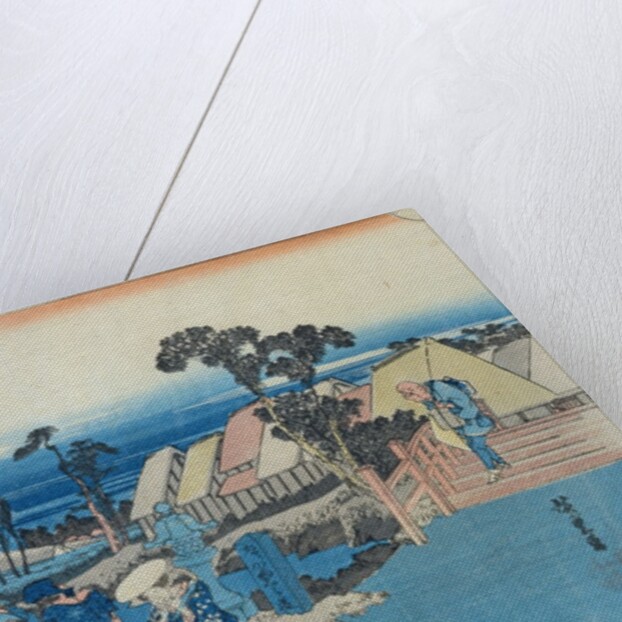 Totsuka: fork in the road of the old town, No.6 from the series 'Fifty-three Stations on the Tokaido', c.1834-35 by Ando or Utagawa Hiroshige