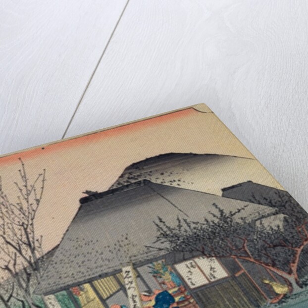 Mariko: teahouse known for its speciality by Ando or Utagawa Hiroshige