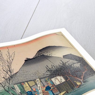 Mariko: teahouse known for its speciality by Ando or Utagawa Hiroshige