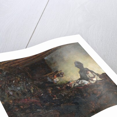 The Billet, left-hand panel of the triptych 'Remembering the Dead', c.1918 by Andre Devambez