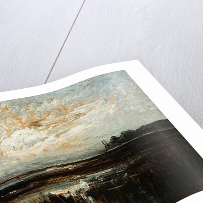 The pond of Aleva, Morestel by Auguste Francois Ravier