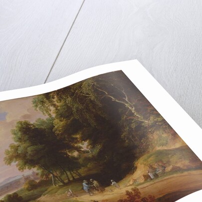 Landscape with gypsy figures by David & Vadder Lodewijk de (1605-55) Teniers